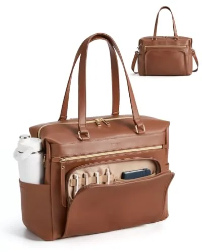 Convertible Laptop Tote, 15.6 inch, Dark Brown