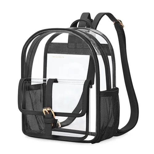 Mini Clear Backpack VII, Black