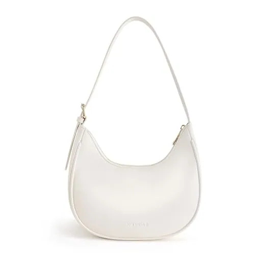 Mini Vegan Leather Clutch, White