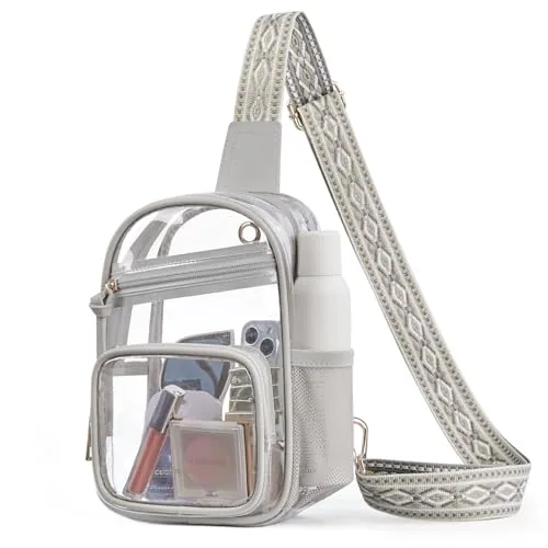 Clear Crossbody Bag II, Grey