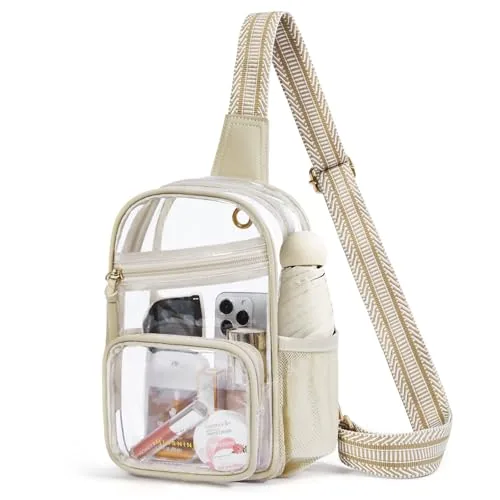 Clear Crossbody Bag II, Khaki