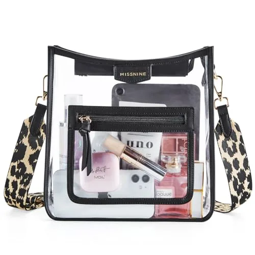 Clear Crossbody Bag IV, Black