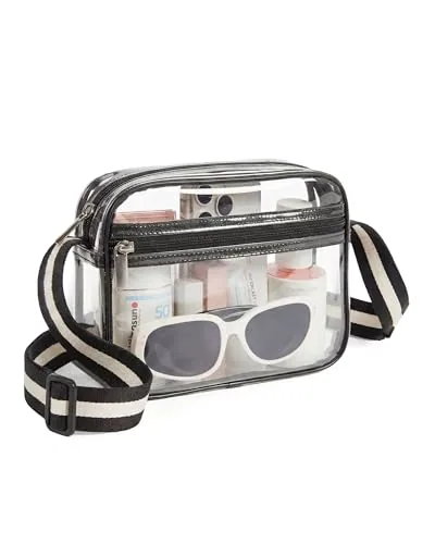Clear Crossbody Bag 12, Carbon Black