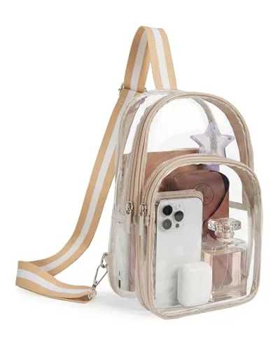 Clear Crossbody Bag VII, Khaki