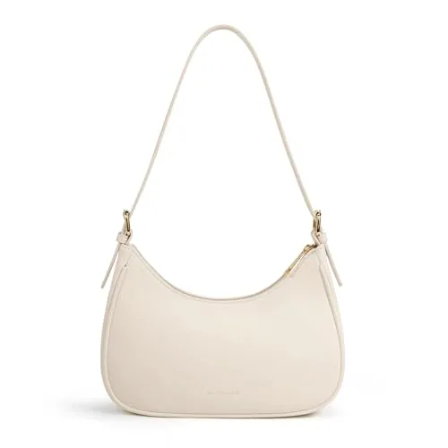 Vegan Leather Shoulder Bag, Khaki